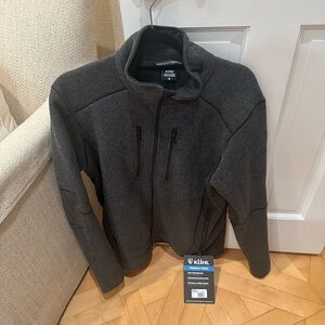 Kuhl Men’s Interceptor Full Zip Premium Fleece Jacket -size Medium, color steel